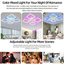 Ljojo LED Pendant Chandelier with Remote Control Dimmable Lighting