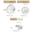 Ljojo Luna Marble Porcelain Dinnerware Set for 4