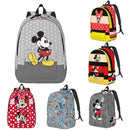 Ljojo Mickey Mouse Canvas Backpack: Large Capacity School Bag for Kids