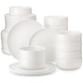 Ljojo 18/36-Piece Ceramic Dinnerware Set for 6/12, Plates, Bowls, Tableware