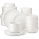Ljojo 18/36-Piece Ceramic Dinnerware Set for 6/12, Plates, Bowls, Tableware
