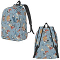 Ljojo Mickey Mouse Canvas Backpack: Large Capacity School Bag for Kids