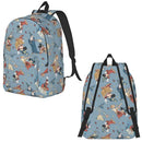 Ljojo Mickey Mouse Canvas Backpack: Large Capacity School Bag for Kids