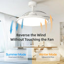 Ljojo 3-in-1 Smart Ceiling Fan with LED Light and Remote Control