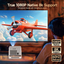 Ljojo™ Magcubic Android 14 Projector 900ANSI 1080P 8K Wifi6 BT5.4 Portable Outdoor HY350Max