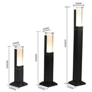 Ljojo 10W LED Garden Lawn Light Aluminum Pillar Outdoor Bollard Lamp