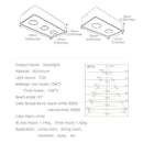Ljojo 24W Ultra-thin LED Ceiling Spot Light for Foyer Living Room