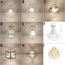 Geometric Iron Cage Ceiling Light by Ljojo: Modern Nordic Design for Home Decor
