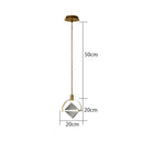 Ljojo Luxury Postmodern Copper Crystal Chandeliers - Modern Minimalist Pendant Lighting