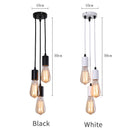 Ljojo 3-Head LED Pendant Lamp Industrial Ceiling E27 Retro Kitchen Bedroom Hanging Lights