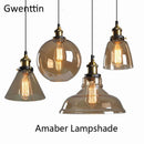 Ljojo Loft Industrial Glass Pendant Light for Modern Home Decor Lighting