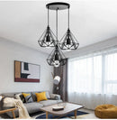 Ljojo 3-Light Iron Chandelier Pendant for Living Room Kitchen Restaurant