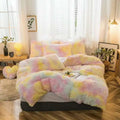 Ljojo Long Hair Velvet Duvet Cover Set - Queen Size
