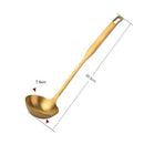 Ljojo 304 Stainless Steel Soup Spoon Colander Kitchen Utensil