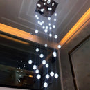 Crystal Duplex Staircase Chandelier for Luxurious Living Room Decor by Ljojo