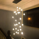 Crystal Duplex Staircase Chandelier for Luxurious Living Room Decor by Ljojo
