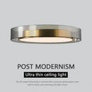 LED Ceiling Light All Copper Modern Living Room Nordic Round Bedroom Decor Ljojo