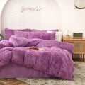 Ljojo Long Hair Velvet Duvet Cover Set - Queen Size