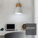 Ljojo LED White Wood Wall Lights Modern Sconce Nordic Design E27 Base Fixture