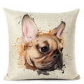 Colourful Bull Terrier & Dachshund 3D Cushion Cover for Home Sofa by Ljojo