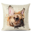 Colourful Bull Terrier & Dachshund 3D Cushion Cover for Home Sofa by Ljojo