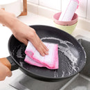 Ljojo Microfiber Scouring Pad Dish Cleaning Cloth Set of 10