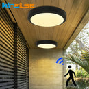Ljojo LED Wall Lamps: Waterproof Round/Oval Outdoor Ceiling Light for Garden and Bathroom
