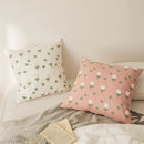 Chic Daisy Dandelion Embroidery Cushion Cover by Ljojo