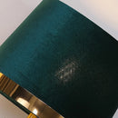 Ljojo Luxe Gold-Edged Cloth Lampshade for Bedroom Floor & Bedside Lamps