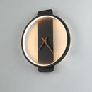 Ljojo LED Wall Clock Lamp Modern Wall Light Fixture