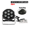 Ljojo™ 7X12W RGBW / 7x18W RGBWA+UV LED Flat Par Light - Ultra-Quiet, Portable Brightness