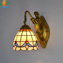 6" Tiffany Style Mermaid Wall Lamp Glass LED Art Lighting for Bedroom Living Room by Ljojo