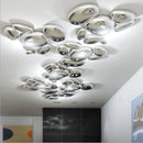 Ljojo Mercury LED Chandelier Skydro Ceiling Light Chrome Water Drop Design