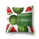Fresh Fruits Watermelon Throw Pillow Covers by Ljojo