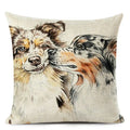 Colourful Bull Terrier & Dachshund 3D Cushion Cover for Home Sofa by Ljojo