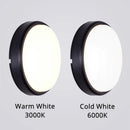 Ljojo LED Wall Lamps: Waterproof Round/Oval Outdoor Ceiling Light for Garden and Bathroom
