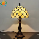 Gypsophila Small Lamp Housing Children Contracted Night Light Tiffany Crystal Bedside Lamp Metal Base E27
