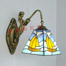 6" Tiffany Style Mermaid Wall Lamp Glass LED Art Lighting for Bedroom Living Room by Ljojo