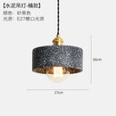 Ljojo Loft Industrial Edison Pendant Lights - Modern Nordic Cement LED Fixture