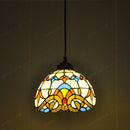 8 Inch American Stained Glass Chandelier Tiffany Style Elegant European Antique Lighting by Ljojo