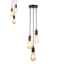 Ljojo 3-Head LED Pendant Lamp Industrial Ceiling E27 Retro Kitchen Bedroom Hanging Lights