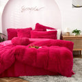 Ljojo Long Hair Velvet Duvet Cover Set - Queen Size