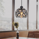 Ljojo Loft Cage Pendant Lamp Retro Industrial Nordic Black Iron Hanging Lights