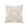 Daisy Floral Geometric Embroidery Pillow Cover 45x45cm Yellow Blue Soft Cozy