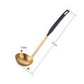Ljojo 304 Stainless Steel Soup Spoon Colander Kitchen Utensil