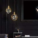 LED Crystal Chandelier Bedroom Small Hanging Lamp Home Decor Cafe Droplight - Ljojo