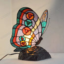 Bedside Table Lamp Tiffany Glass European Animal Bedroom LED Light by Ljojo