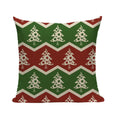 Ljojo Merry Christmas Decor Pillow Cover Set 45x45cm Linen Noel Cushion Cases