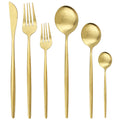 Ljojo 24/36Pcs Stainless Steel Flatware Cutlery Set Silverware Kitchen Tableware