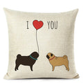 Colourful Bull Terrier & Dachshund 3D Cushion Cover for Home Sofa by Ljojo